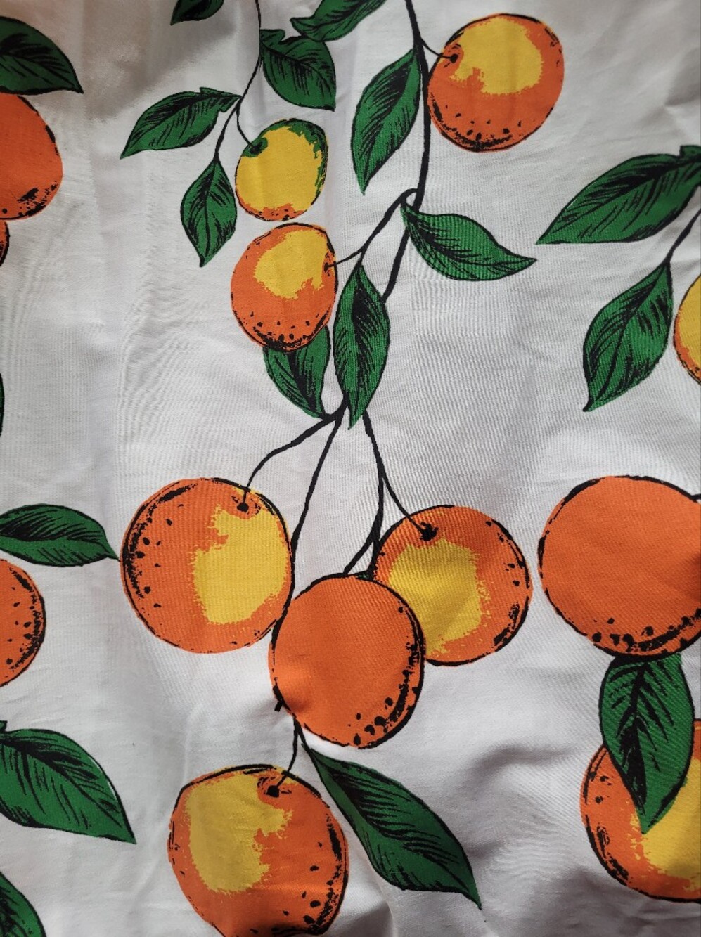Pinup Couture Jenny Skirt in Orange Border Print, BNWT, Size L - Picture 8 of 8